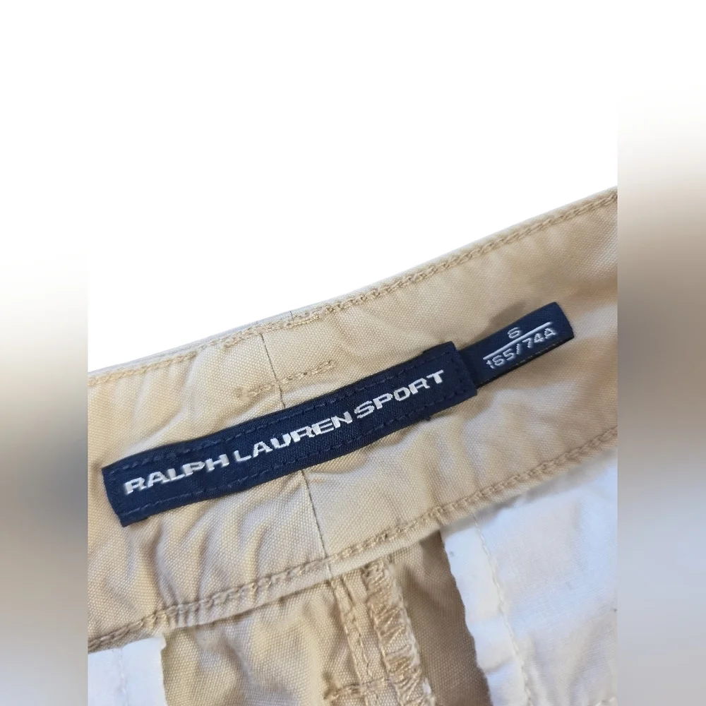 Ralph Lauren Sport Women’s Y2K Cargo Pants Size 6 Khaki Utility Cotton Zip Vtg - Picture 8 of 9